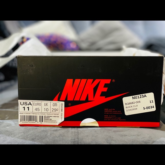 Air Jordan 1 OG Defiant Couture Size Us11 - Picture 7 of 8